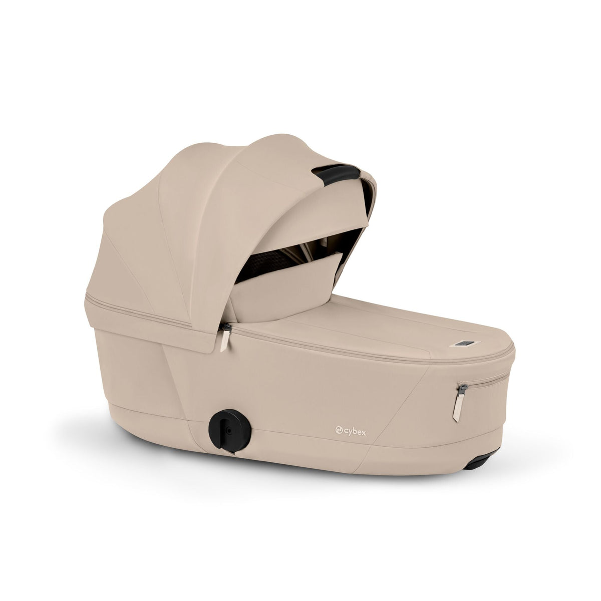 Cybex e-Priam Comfort Set  (Pushchair & Carrycot) - Cozy Beige with Matt Black Frame