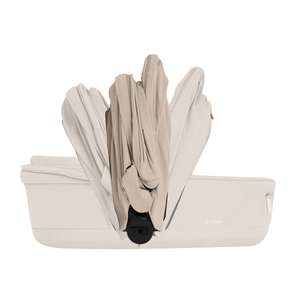 Cybex e-Priam Comfort Set  (Pushchair & Carrycot) - Cozy Beige with Matt Black Frame