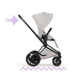 Cybex ePriam Style Pushchair - City Grey with Matt Black Frame