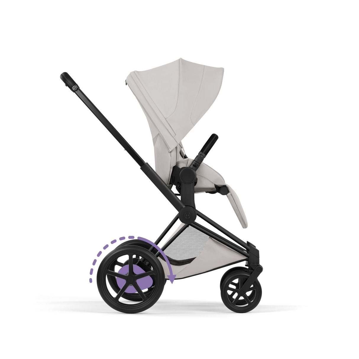 Cybex ePriam Style Pushchair - City Grey with Matt Black Frame