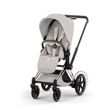 Cybex ePriam Style Pushchair - City Grey with Rose Gold Frame