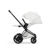 Cybex ePriam Style Pushchair - Off White with Matt Black Frame