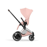 Cybex ePriam Style Pushchair - Peach Pink with Chrome Brown Frame