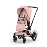 Cybex ePriam Style Pushchair - Peach Pink with Rose Gold Frame