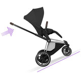 Cybex ePriam Style Pushchair - Sepia Black with Chrome Brown Frame
