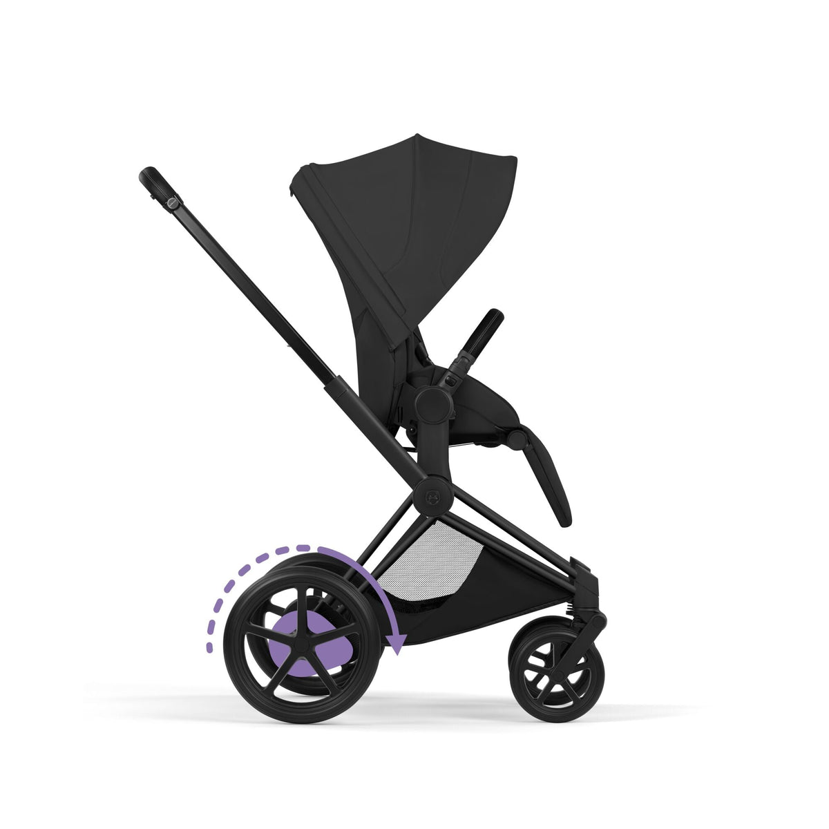 Cybex ePriam Style Pushchair - Sepia Black with Matt Black Frame