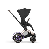 Cybex ePriam Style Pushchair - Sepia Black with Rose Gold Frame