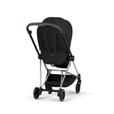 Cybex Mios Style Pushchair & Fold Cot Bundle - Sepia Black & Chrome Brown Frame
