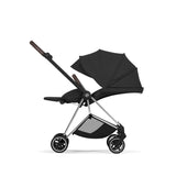 Cybex Mios Style Pushchair & Fold Cot Bundle - Sepia Black & Chrome Brown Frame