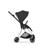 Cybex Mios Style Pushchair & Fold Cot Bundle - Sepia Black & Chrome Brown Frame