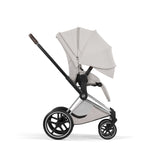 Cybex Priam Style Pushchair - City Grey with Chrome Brown Frame