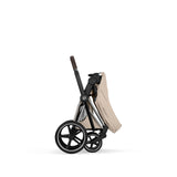 Cybex Priam Style Pushchair - Cozy Beige with Chrome Brown Frame
