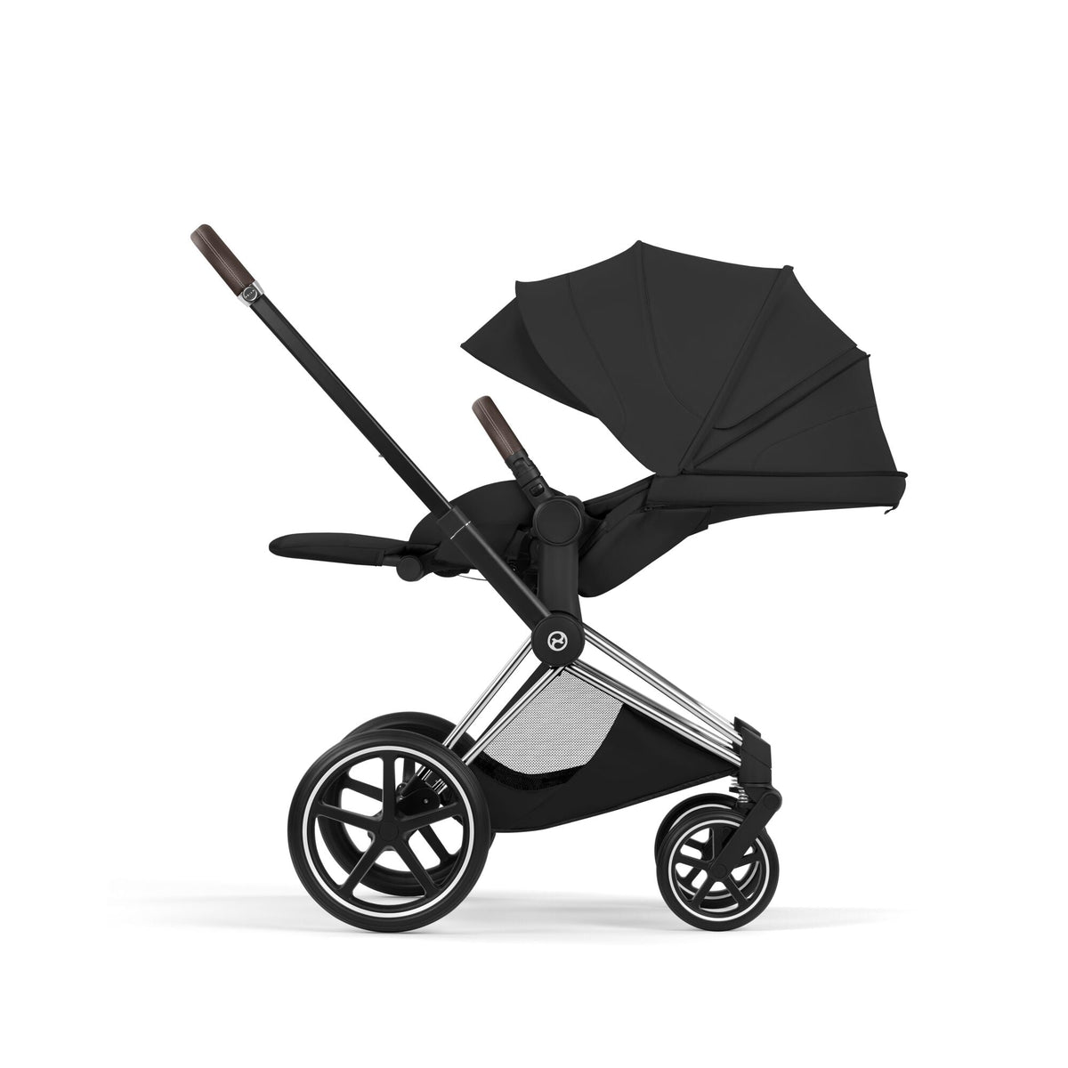 Cybex Priam Style Pushchair - Sepia Black with Chrome Brown Frame