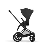 Cybex Priam Comfort Set  (Pushchair & Carrycot) - Sepia Black with Matt Black Frame