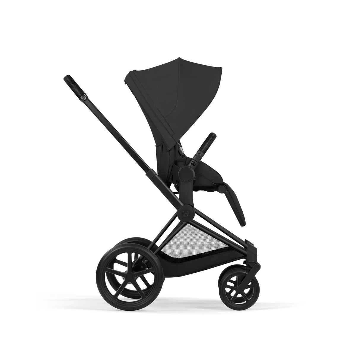 Cybex Priam Comfort Set  (Pushchair & Carrycot) - Sepia Black with Matt Black Frame