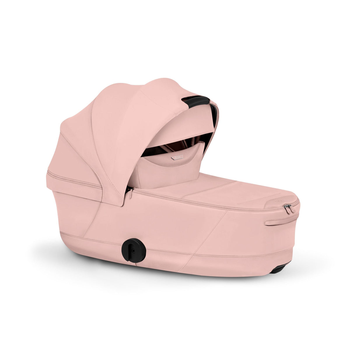 Cybex e-PRIAM Fold Cot Travel System Bundle - Style Peach Pink & Chrome Brown Frame