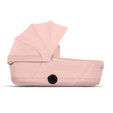Cybex e-PRIAM Fold Cot Travel System Bundle - Style Peach Pink & Chrome Brown Frame
