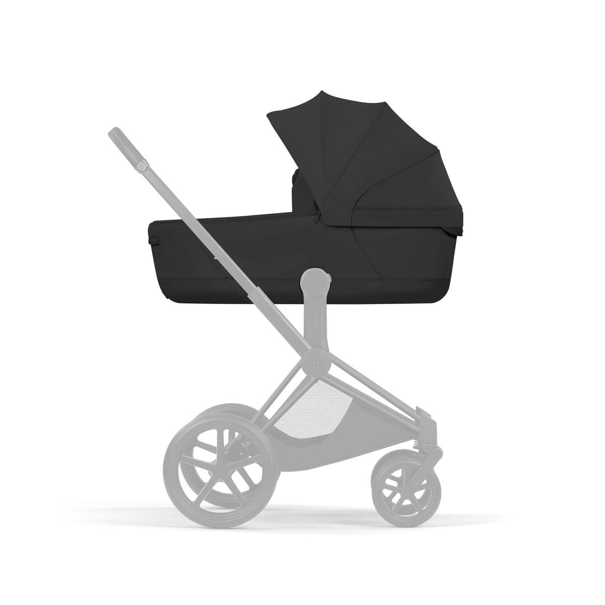 Cybex e-PRIAM Fold Cot Accessory Bundle - Style Sepia Black & Matt Black Frame
