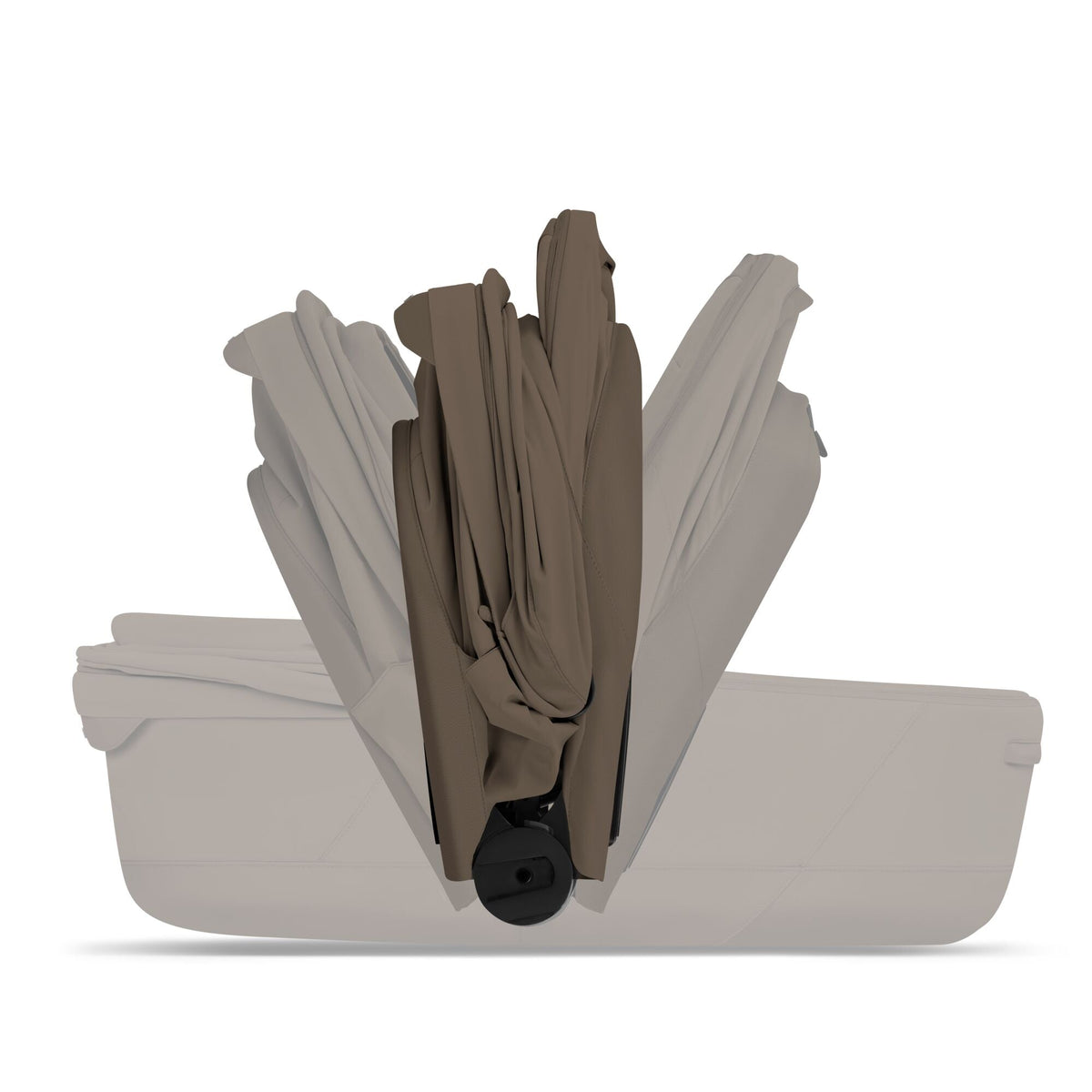 Cybex PRIAM Fold Cot Ultimate Travel System Bundle - Style Coconut Brown & Matt Black Frame