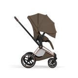 Cybex Priam Style Pushchair - Coconut Brown with Rose Gold Frame