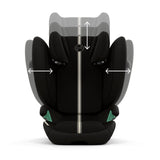 Cybex Solution G2 i-Size Plus Foldable Child Car Seat - Moon Black