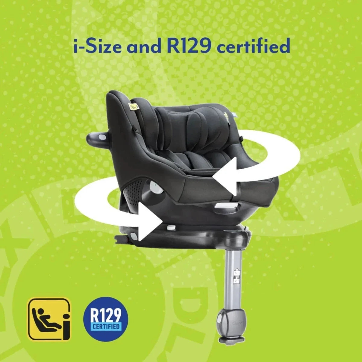Graco Turn2Me DLX i-Size R129 Car Seat - Midnight