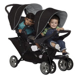 Graco Stadium Duo Tandem Stroller - Black/Grey