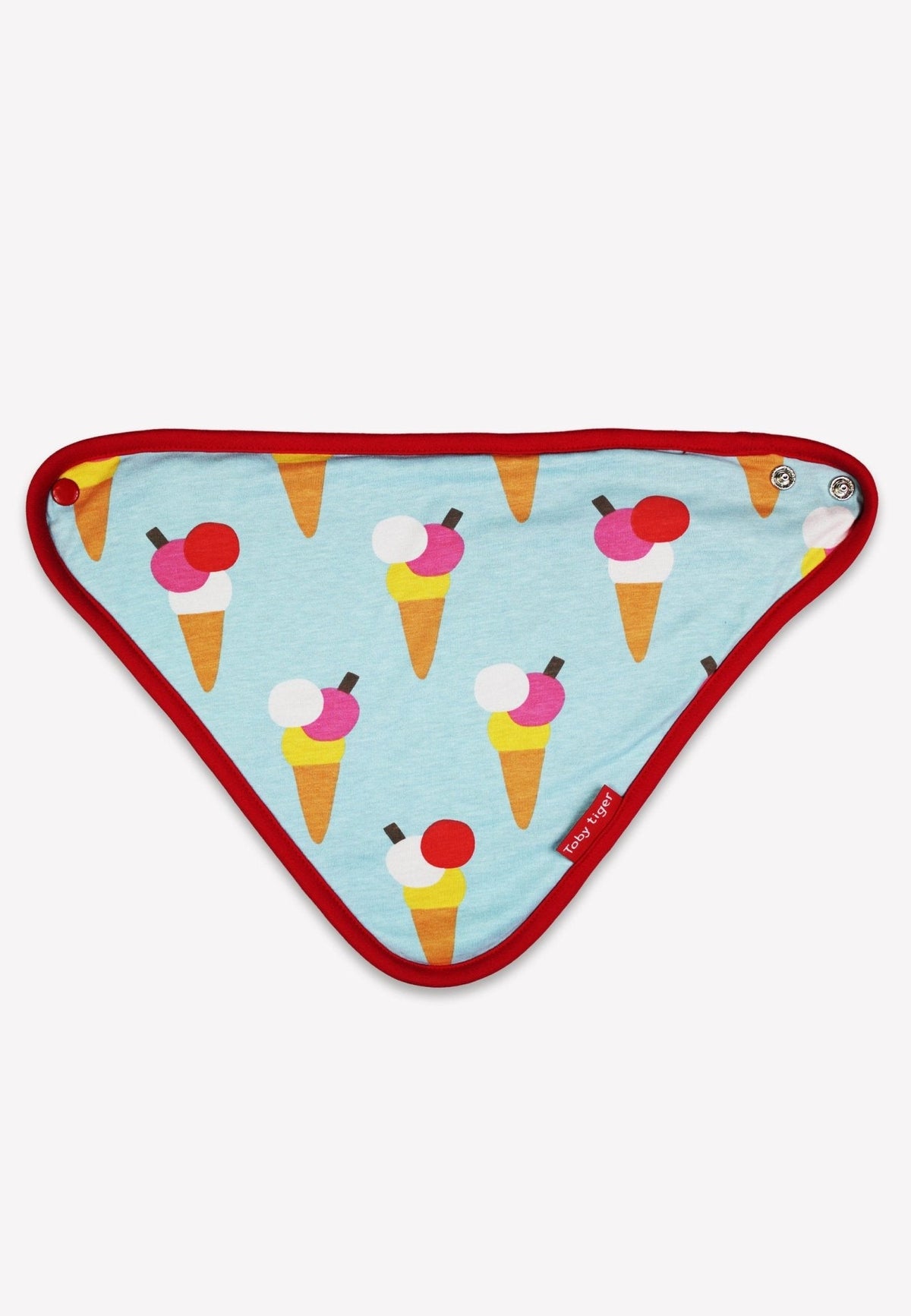 Toby Tiger Organic Ice Cream Cones Print Dribble Bib