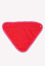 Toby Tiger Organic Pink Flower Print Dribble Bib