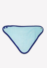 Toby Tiger Organic Whale Waves Print Dribble Bib