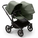 Bugaboo Donkey 5 Duo with Cybex Cloud T Travel System - Black/Forest Green 2