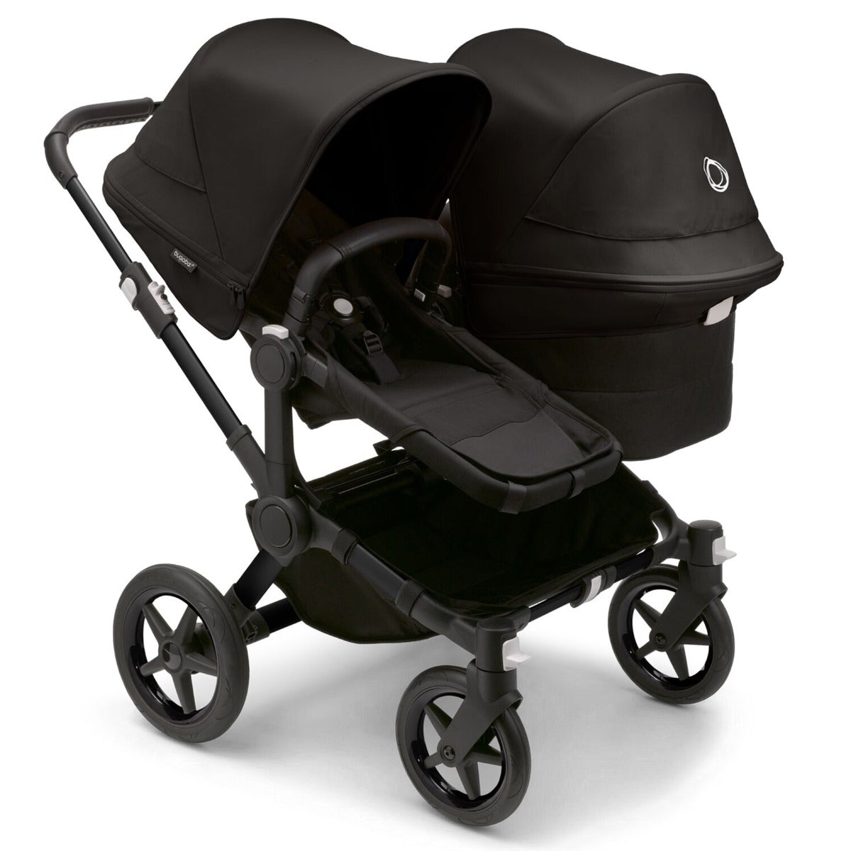 Bugaboo Donkey 5 Duo with Turtle Air Travel System - Black/Midnight Black