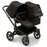 Bugaboo Donkey 5 Duo with Cybex Cloud T Travel System - Black/Midnight Black 2