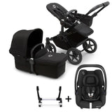 Bugaboo Donkey 5 Mono with Maxi-Cosi Cabriofix iSize Travel System - Black/Midnight Black
