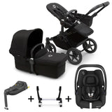 Bugaboo Donkey 5 Mono with Maxi-Cosi Cabriofix iSize Travel System - Black/Midnight Black