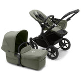 Bugaboo Donkey 5 Duo with Cybex Cloud T Travel System - Black/Forest Green 4