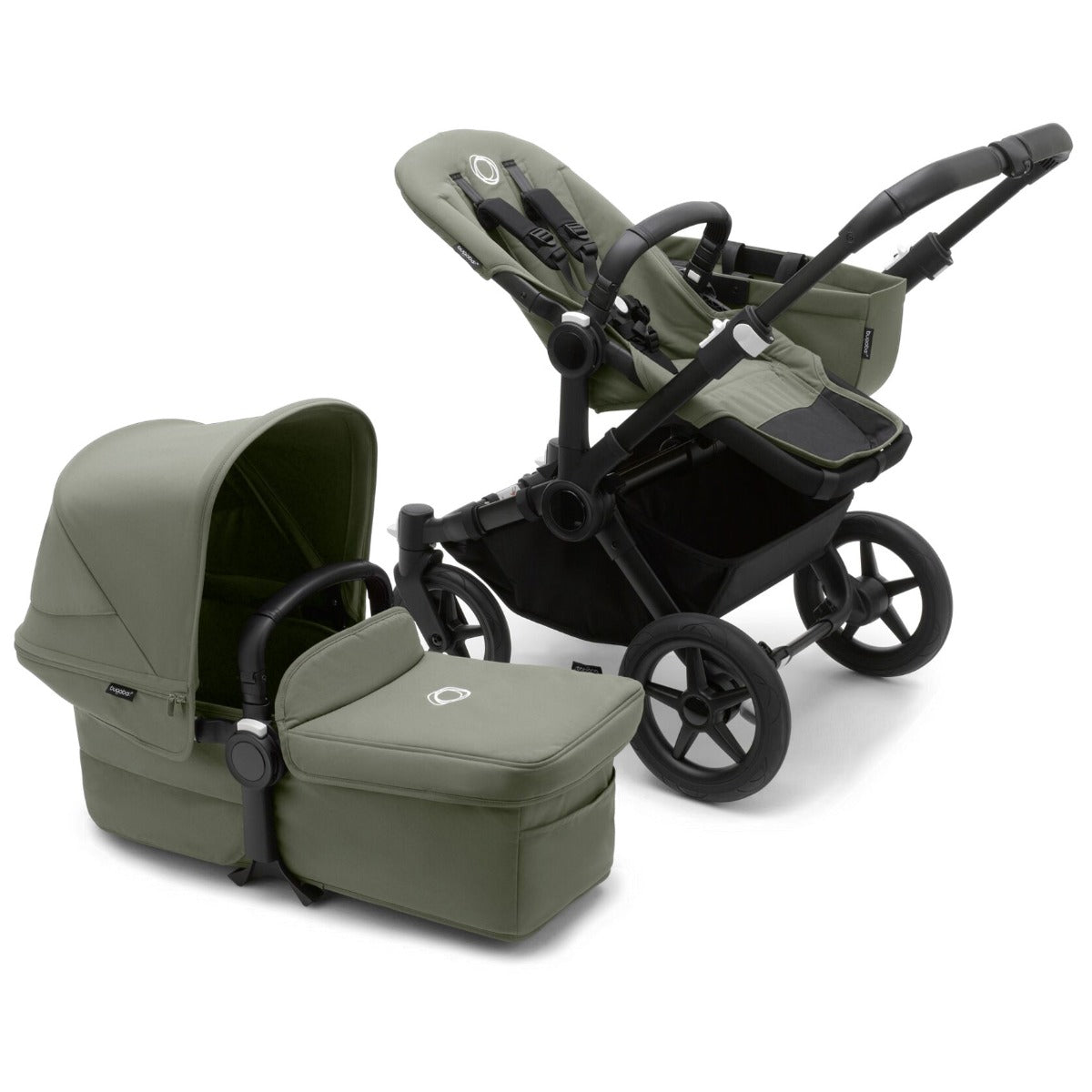 Bugaboo Donkey 5 Mono Ultimate Cybex Cloud T Travel System Bundle - Forest Green