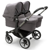 Bugaboo Donkey 5 Twin with Maxi-Cosi Pebble 360 Travel System - Graphite/Grey Melange