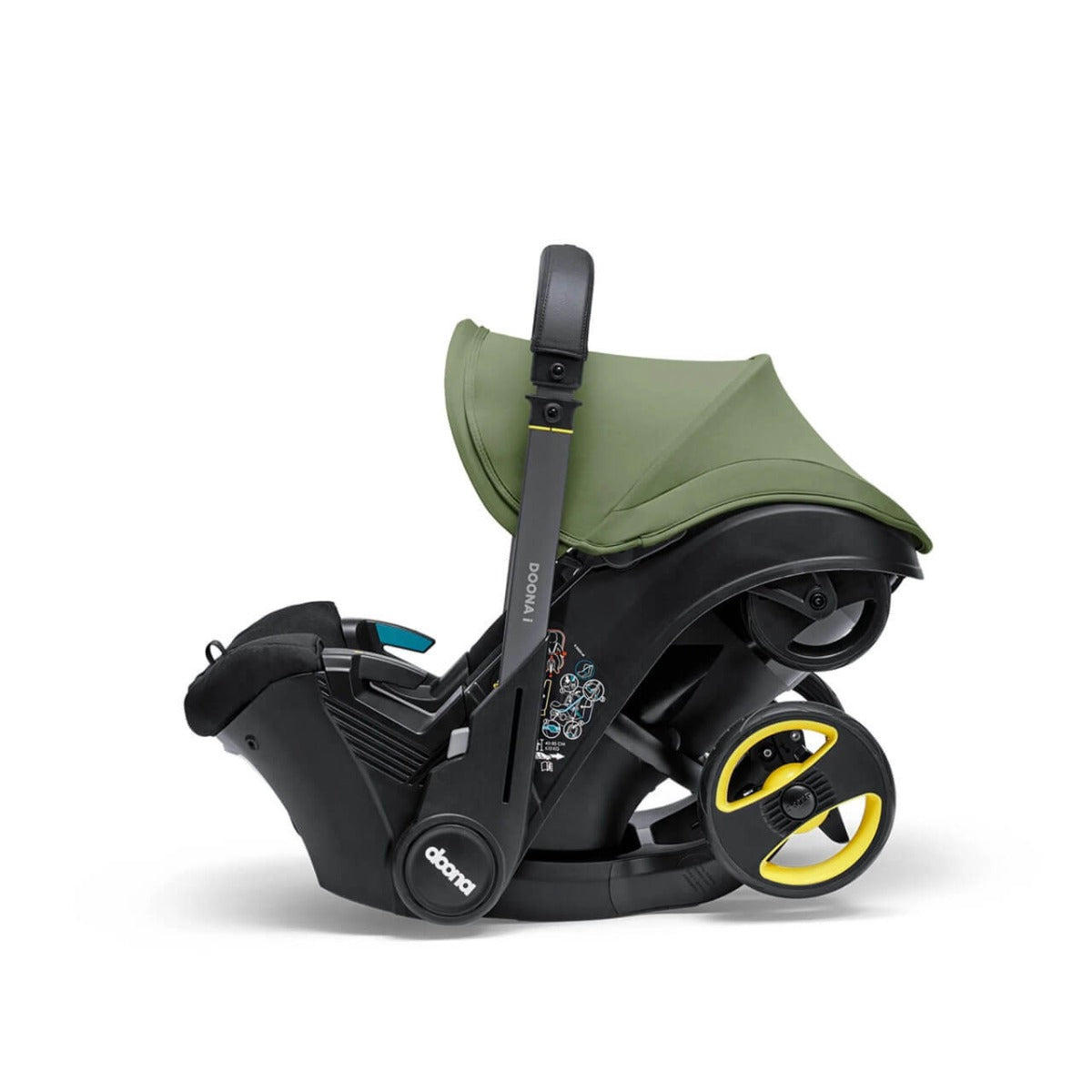 Doona i Infant Car Seat Stroller + IsoFix Base - Desert Green