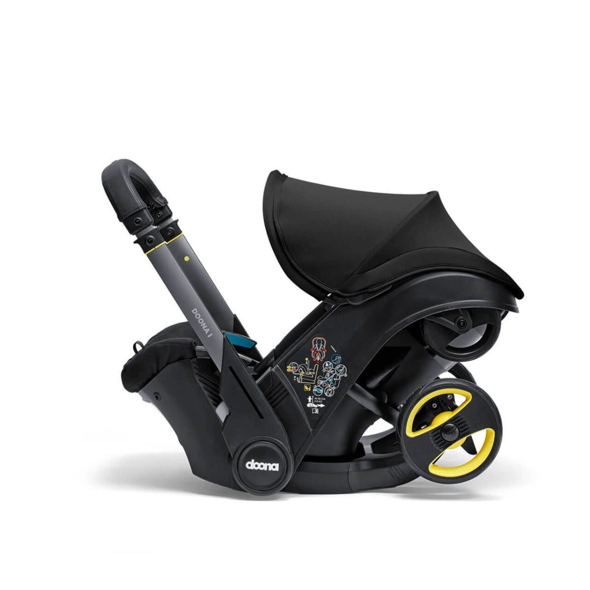 Doona i Infant Car Seat Stroller + IsoFix Base - Nitro Black