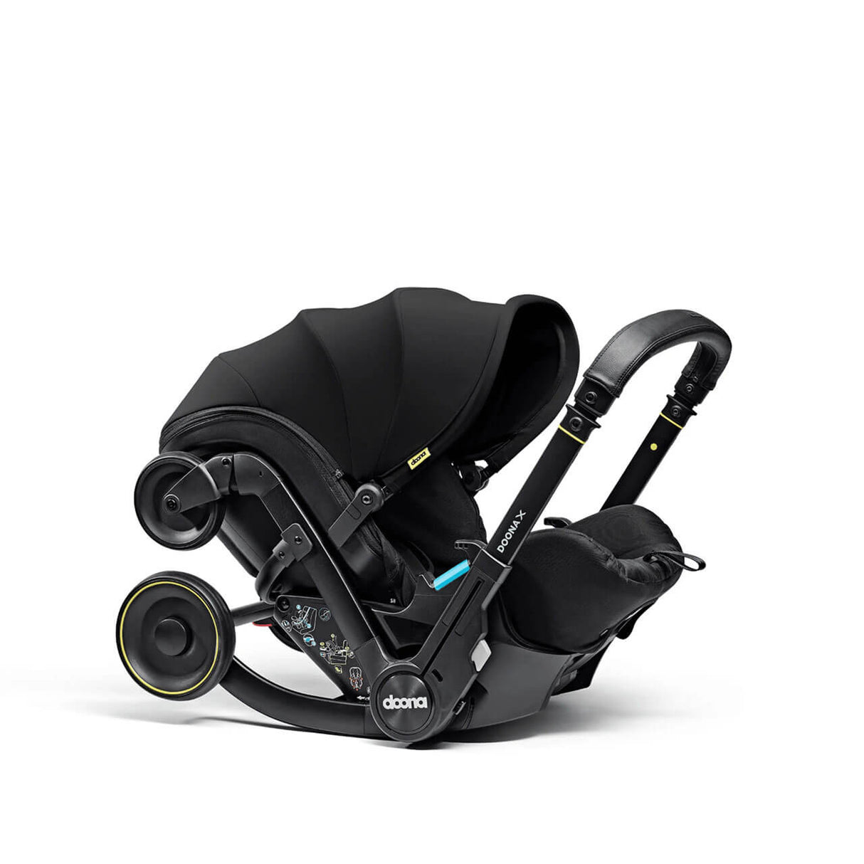 Doona X Infant Car Seat Stroller + IsoFix Base - Nitro Black