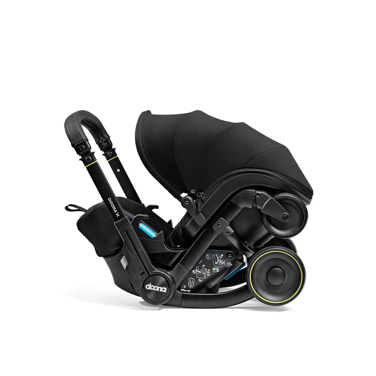 Doona X Infant Car Seat Stroller + IsoFix Base - Nitro Black
