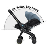 Doona X Infant Car Seat Stroller + IsoFix Base - Ocean Blue