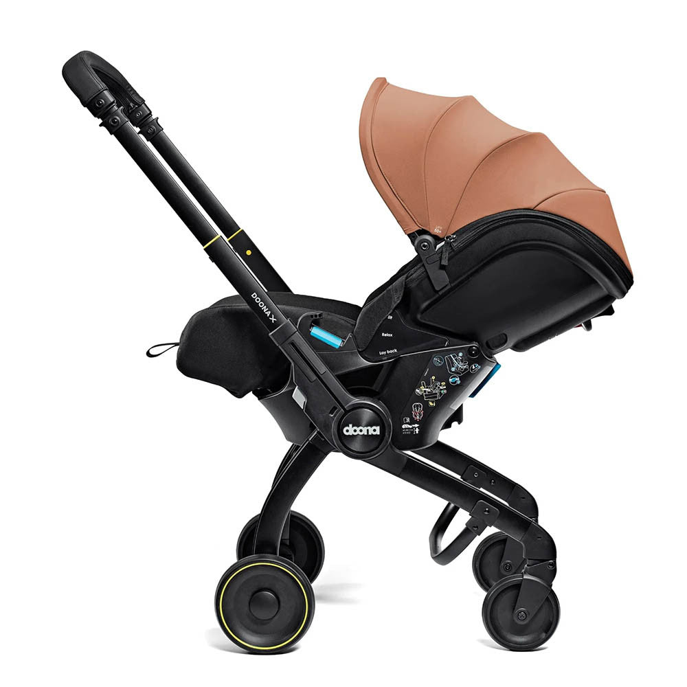 Doona X Infant Car Seat Stroller + IsoFix Base - Terracotta