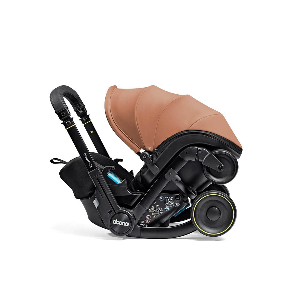 Doona X Infant Car Seat Stroller + IsoFix Base - Terracotta