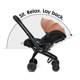 Doona X Infant Car Seat Stroller + IsoFix Base - Terracotta