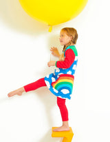 Toby Tiger Organic Multi Rainbow Applique Dress