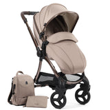 Egg 3 Luxury Cybex Cloud T i-Size Special Edition Travel System Bundle - Houndstooth Almond