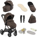 Egg 3 Stroller 9 Piece Snuggle Accessory Bundle - Chocolate Velvet