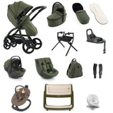Egg 3 Ultimate Shell 360 Car Seat & Nursery Essentials Bundle - Sage